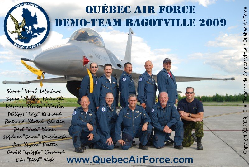 Quebec Air Force DEMO TEAM - BAGOTVILLE 2009