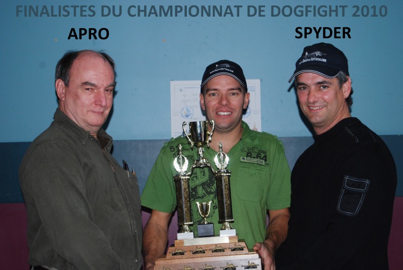 Finalistes du Championnat de Dogfight 2010, Mont-Laurier, Qc, Canada