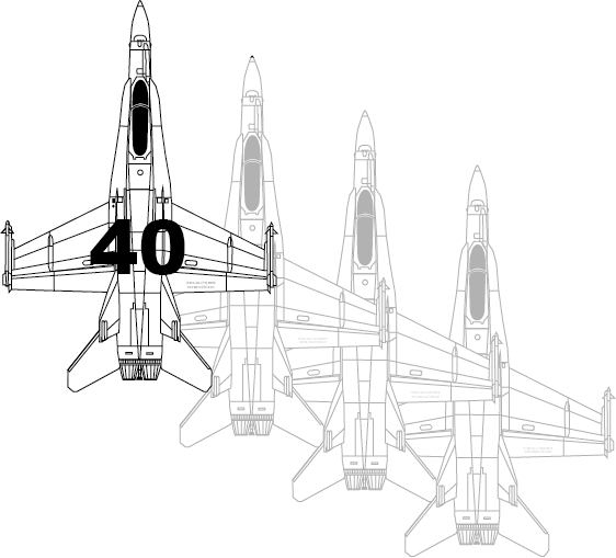 2xF/A-18E, IDM40