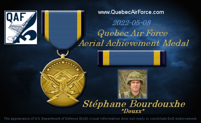 QAF Aerial Achievement Medal: Lt-Col Douxx