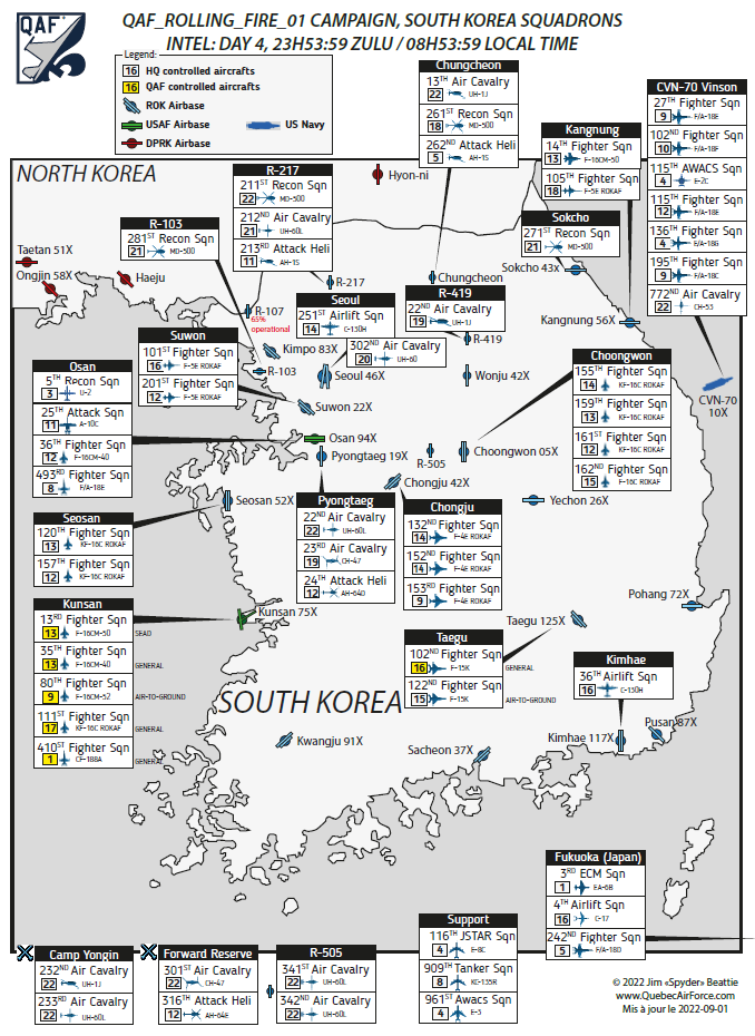 South Korea Squadron Status