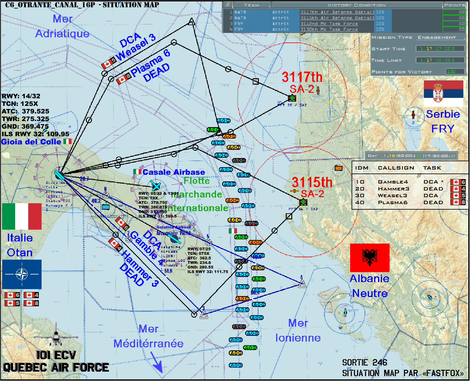 Situation map