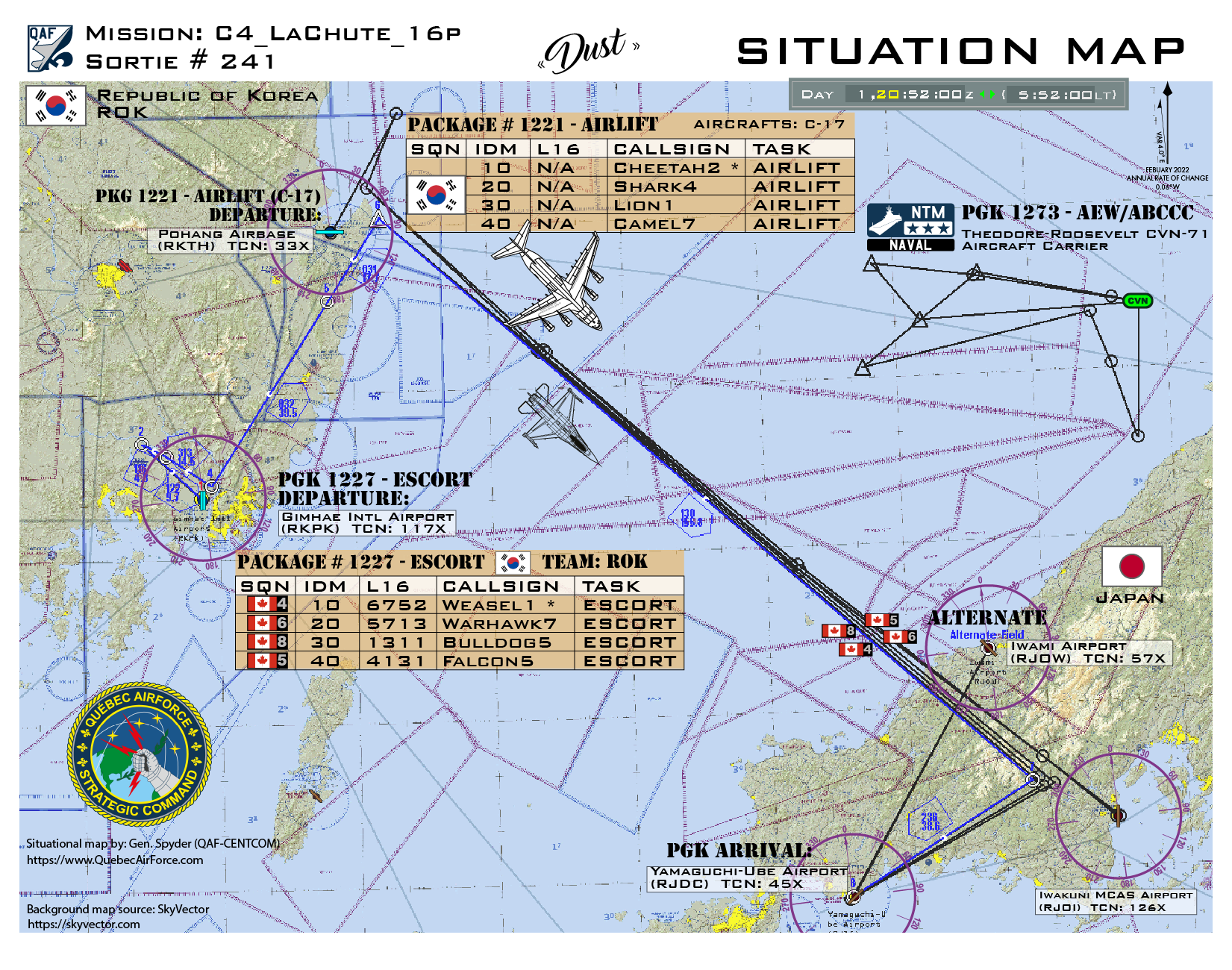 Situation map