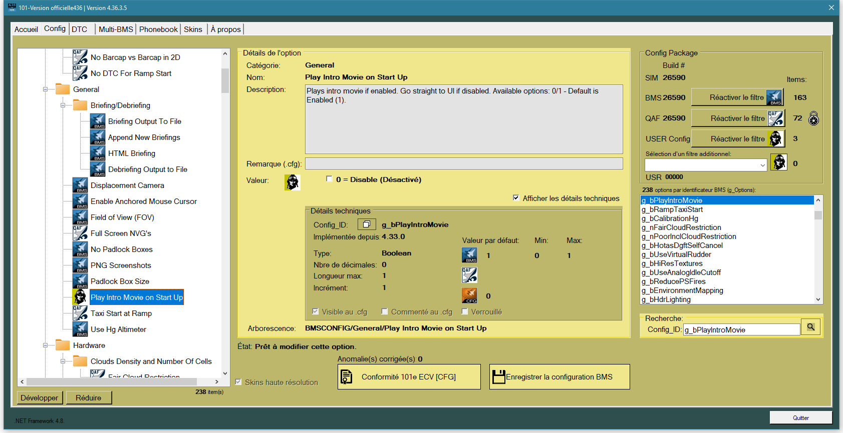 Benchmarksims QAF 101-VersionOfficielle436.exe v4.36.3.5 du 15 novembre 2022