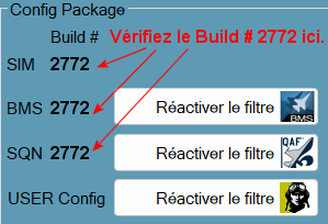 Vérifiez le Build No 1358...