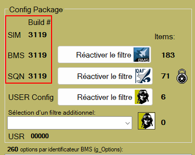 VersionOfficielle437: Module CONFIG - Vérifier le CONFIG_PKG #3119.