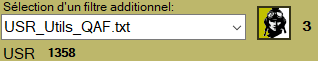 101-VersionOfficielle, Applique le filtre USR_Utils_QAF.txt.