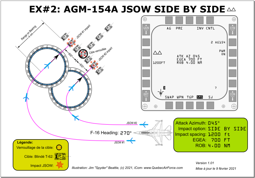 AGM-154A JSOW Exemple#2 - ATK AZ, mode SideBySide