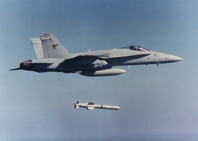 FA-18 Harpoon Launch