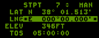 Step 3: JDAM DED STPT INPUT