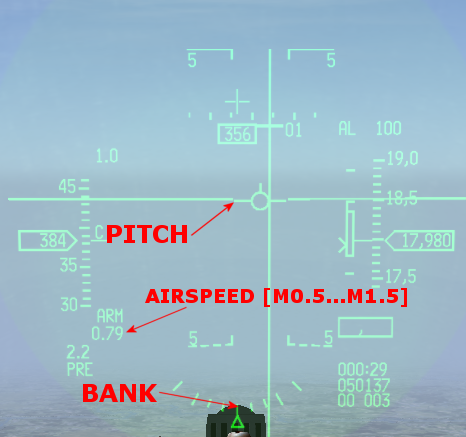 Step 9: JDAM HUD Airspeed/Attitude