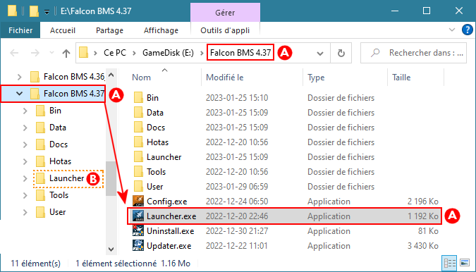 Dossier de BMS Launcher Standard