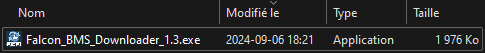 Liste des fichiers extraits du du module Downloader du simulateur Falcon BMS 4.37
