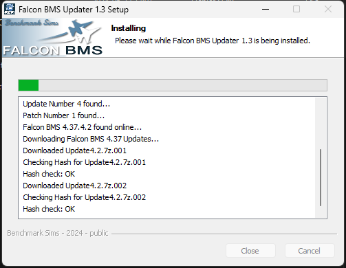 Downloading Falcon BMS 4.37 Updates...
