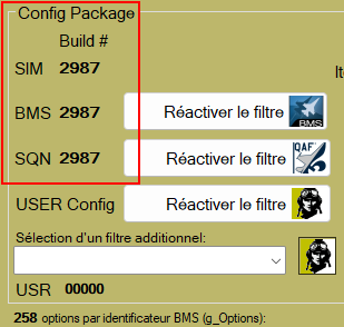 Vérifiez le Build No 2987...