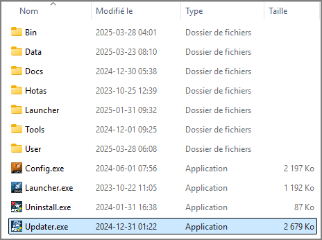 A new version of the Updater is available...