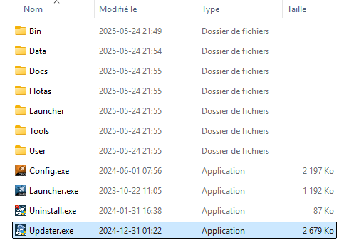 A new version of the Updater is available...