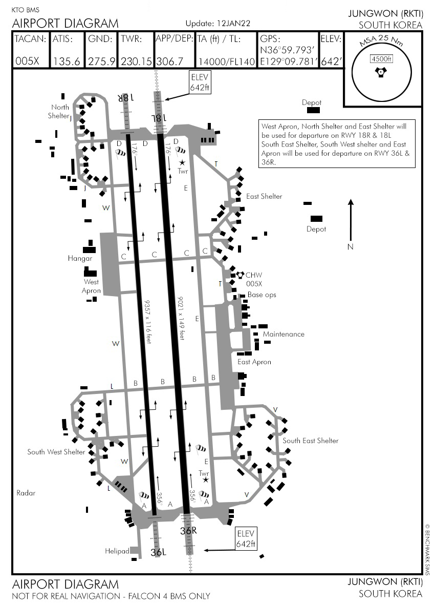 Arrival Airbase Diagram