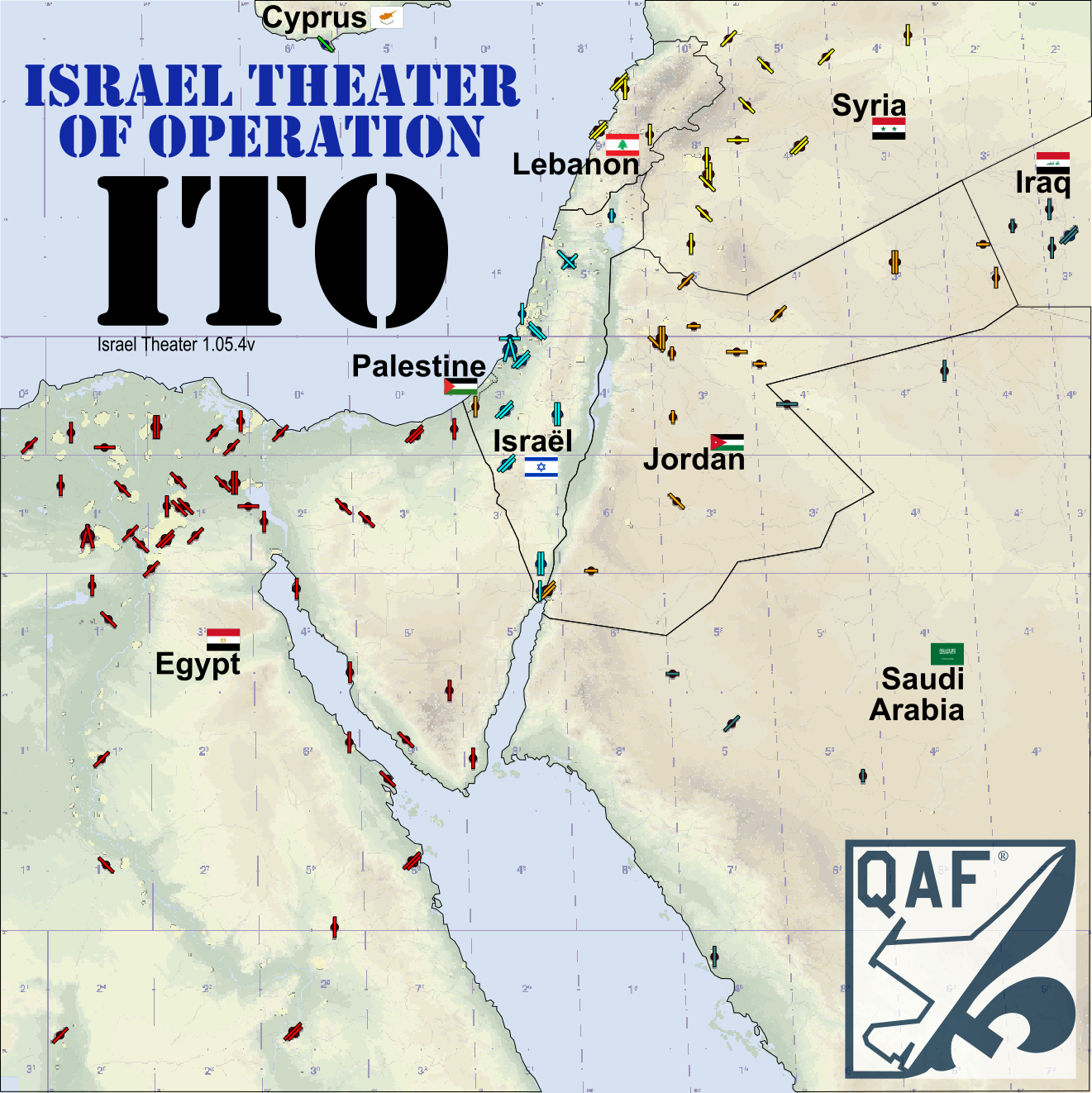 Israel Theater Map