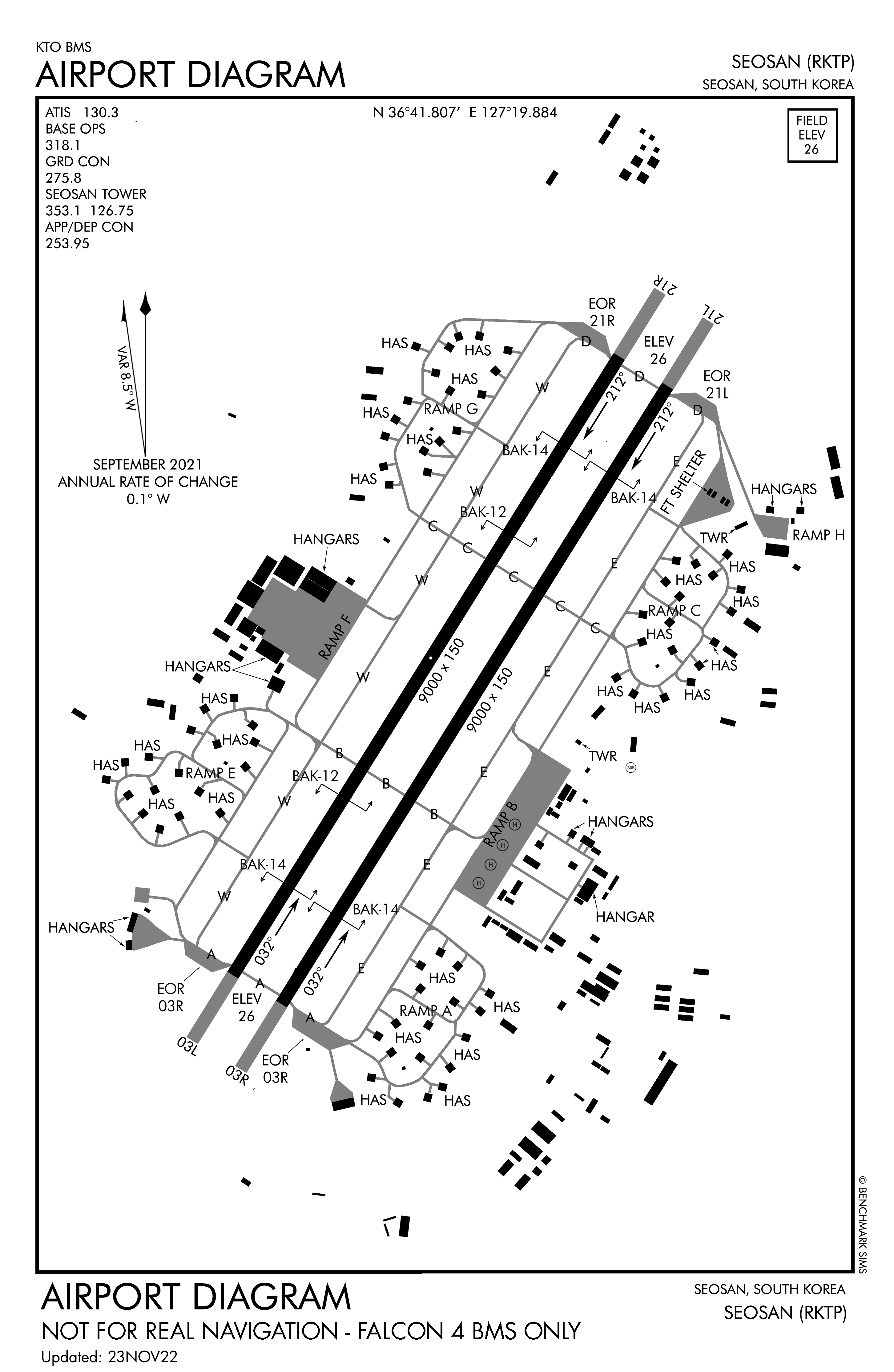 Seosan Airport diagram