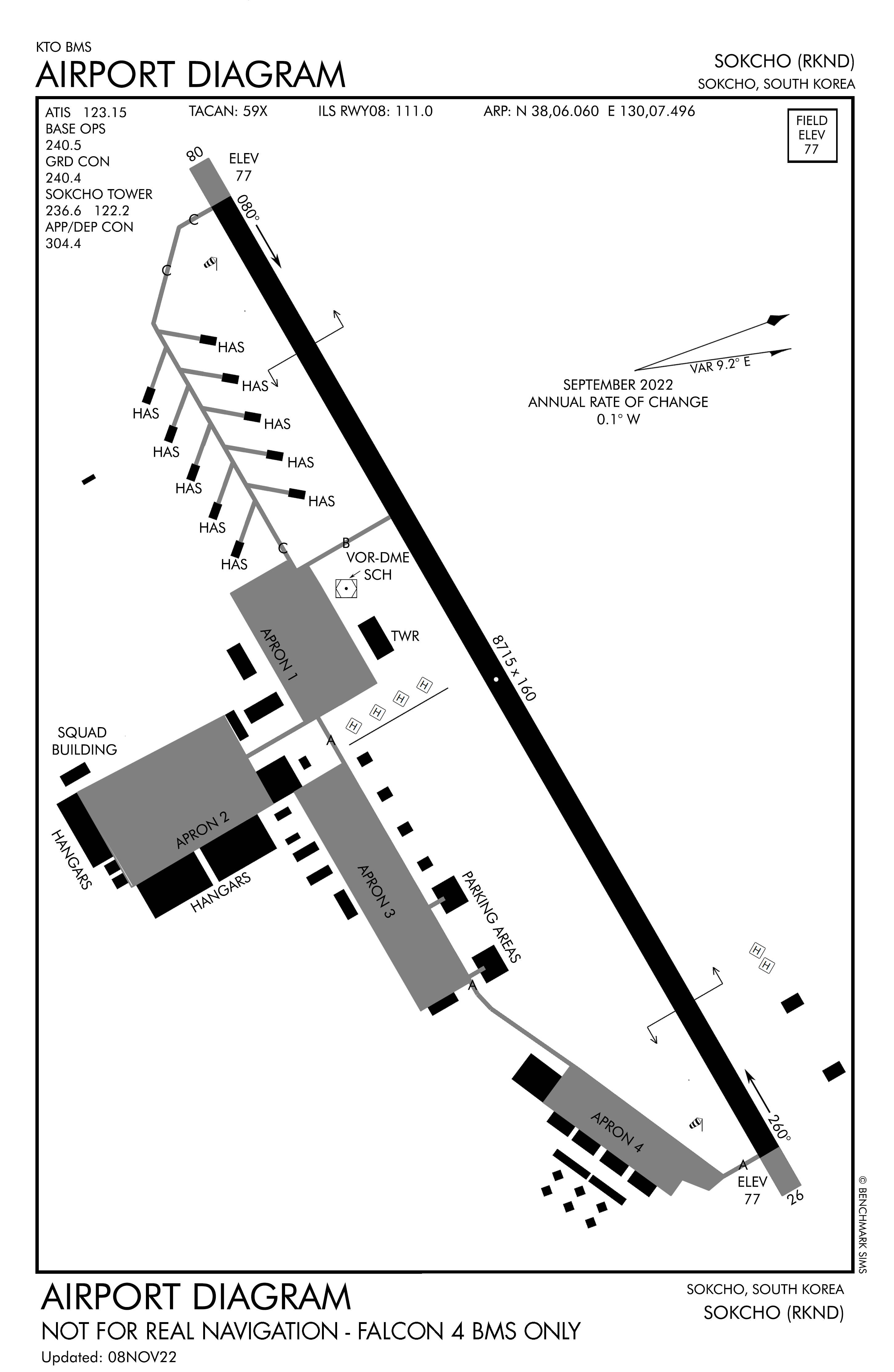 Sokcho Airport diagram