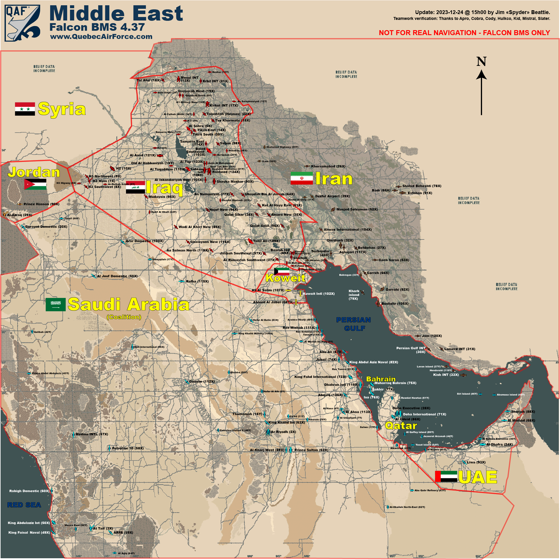 Middle East Theater Map (QAF)