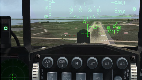 AOA à environs 11°, FPM vers le haut de la braquette AOA à environs 11°, FPM vers le haut de la braquette