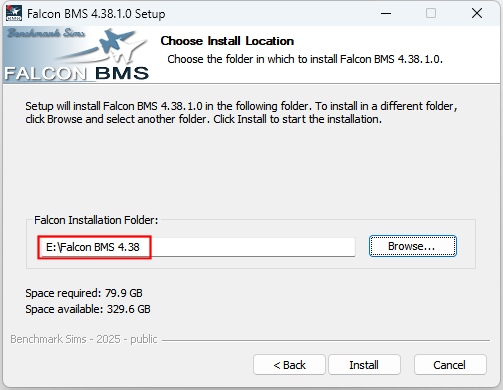 Installation BMS 4.38.0